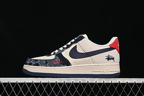 All categories Nk Air Force 1 Air Force series Nk Air Force 1 Low Air Force low-top Nike Air Force 1'07 Low Stussy co-branded distressed denim Air Force 1 low-top casual sneakers XS1958-579